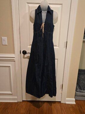 moda international denim dress Vintage Moda International Denim Dress